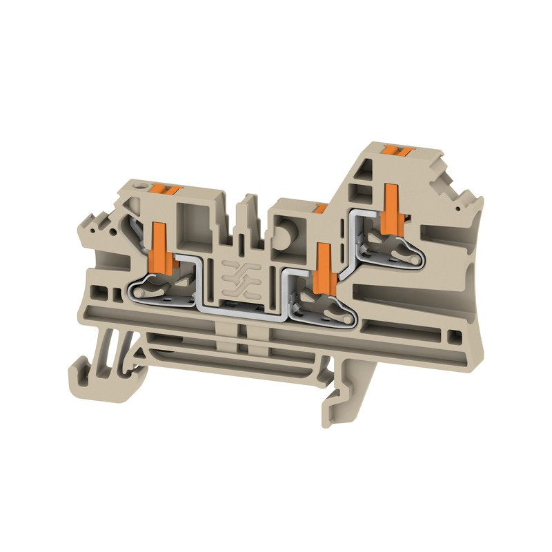 Weidmüller - Durchgangs-Reihenklemme Klemme AL3C 2.5 PUSH IN, 2.5 mm² − 50 Stück
