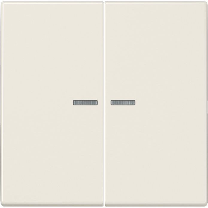 Jung - Bussystem-Tastsensor KNX RF Taster 2fach LS 10921 ST RF Duroplast, Serie LS