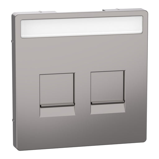 Merten - Einsatz/Abdeckung für Kommunikationstechnik Zentralplatte MEG4564-6050 für Modular Jack