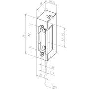 Assa Abloy effeff - Elektrischer Türöffner Elektro-Türöffner 37----------E91 Fafix o.Stulp.12V