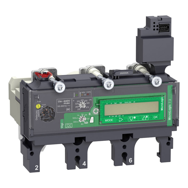 Schneider Electric - Auslöseblock für Leistungsschalter Elektron. Auslösegerät C6337E570 MicroLogic 7.3E