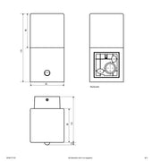EVN Lichttechnik - Decken-/Wandleuchte Wandleuchte WQM172715S IP44