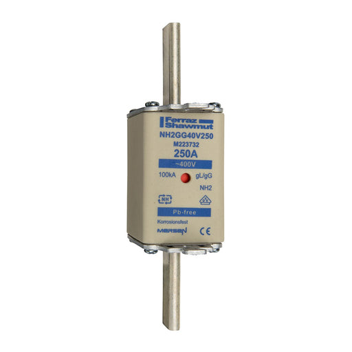Mersen - Messersicherung Sicherungseinsatz NH gG NH2GG40V200 Gr.2 200A sfü KM − 3 Stück