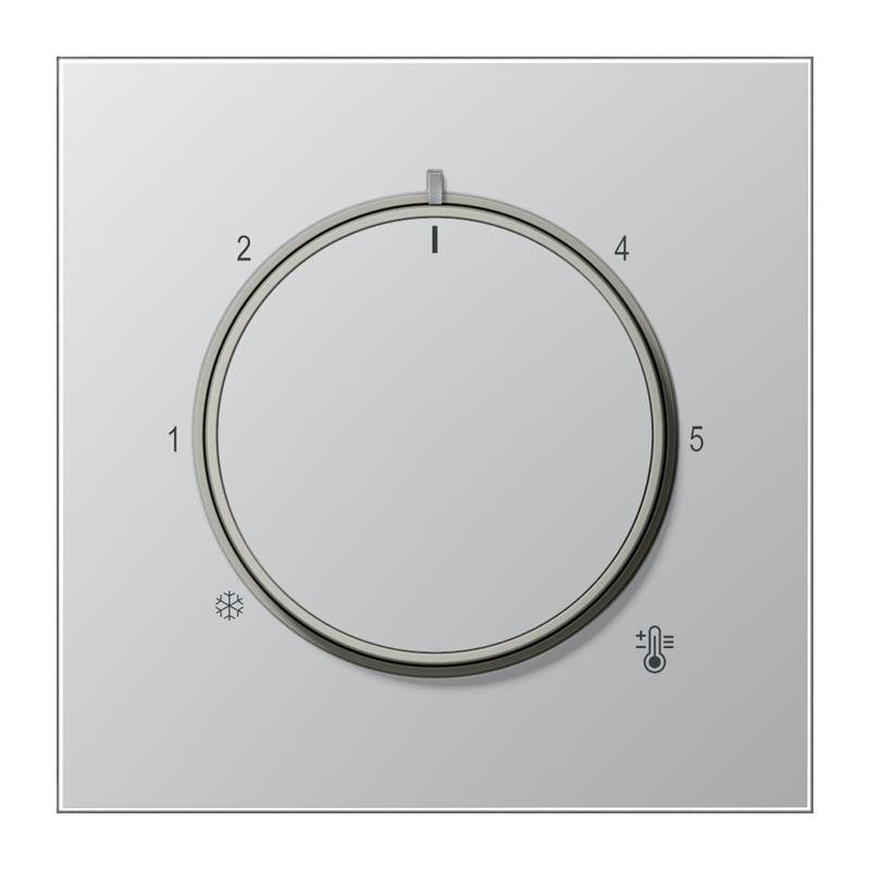 Jung - Abdeckung/Bedienelement für Installationsschalterprogramme Abdeckung AL 1749 für Raumtemp.Regler − 1 Stück