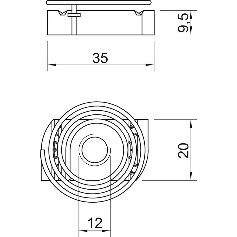 OBO Bettermann - Gleitmutter mit Feder MS41SNF M12 F M12, für Profilsch. − 50 Stück