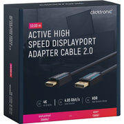 Clicktronic - Konfektioniertes A/V-Kabel DisplayPort/HDMI-Adapterk. 44927 10m,High Speed