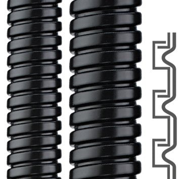 Flexa - Metall-Schutzschlauch Metallschutzschlauch SPR-PVC-AS AD56 sw 49x56mm − 25 Meter