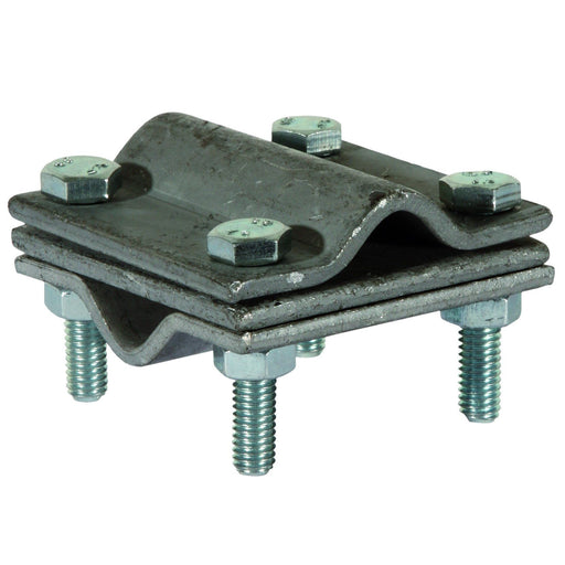 Pollmann - Verbinder für Blitzschutz POLLMANN KREUZVERBINDER KV 35 53X56X3/2MM, EISEN F − 25 Stück