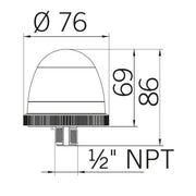 Grothe - Blitzleuchte Blitzlicht or KBZ 8221 240V