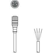 Leuze - Konfektioniertes Sensor-Aktor-Kabel Anschlussleitung K-D M8A-4P-10m-FAB