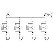 Phoenix Contact - Blitzstromableiter für Energietechnik Blitzstromableiter Typ 1 2908264