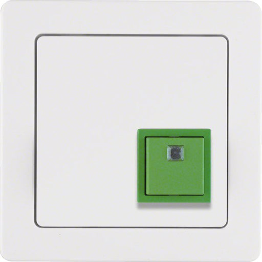 Berker - Behindertenelement für Installationsschalterprogramme Abstelltaster pows/sa 52016089 mit Rahmen