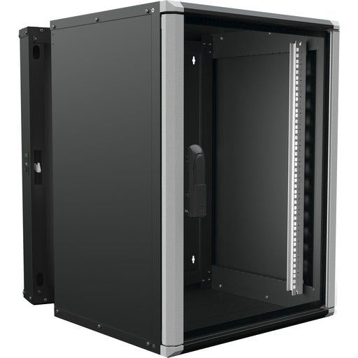 Enoc - Netzwerkgehäuse Wandschrank 15HE 3tlg. sw Wr2 15-66-S 19"600x600x801mm