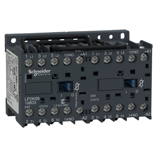 Schneider Electric - Schützkombination Wendeschütz LP2K0910BD3 9A 24V DC m.Diode
