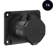 Walther Werke - CEE-Anbausteckdose (IEC 60309) CEE NEO Anbaudose gerade FW410507CC 16A 5P 7h IP54 − 10 Stück