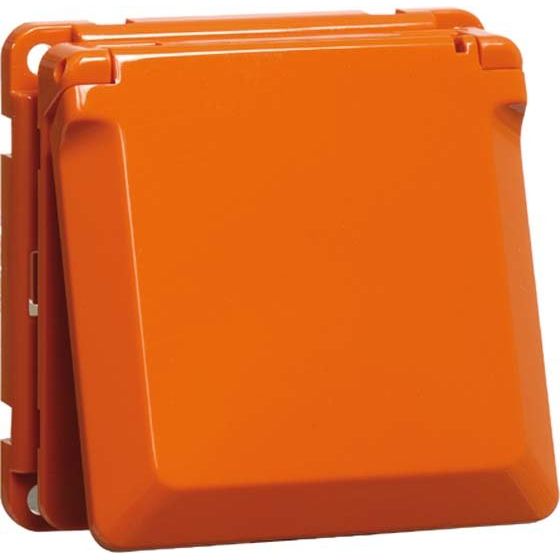 Peha - Schalter-/Steckdosenkombination SCHUKO-Steckdose orange D 6711.33 K 16A 250V Abdeckung