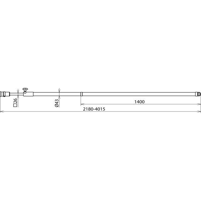 DEHN - Betätigungsstange Teleskop-Erdungsstange ESTC SQL 4000 L 2170-4000mm