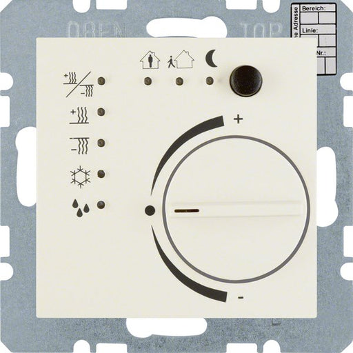 Berker - Bussystem-Raumtemperaturregler RT-Regler ws/gl 75441152 m.Schnittstelle