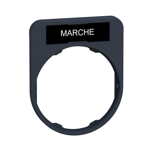 Schneider Electric - Bezeichnungsschild für Befehlsgeräte Schildträger 40x50mm ZBYF2103 MARCHE Flush 30mm