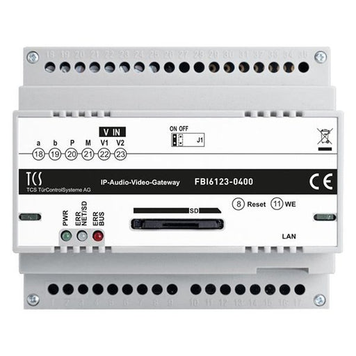TCS Tür Control - Zusatzgerät für Türkommunikation IP-Gateway BASIC 2.0 FBI6123-0400 5Rufziel IP-Netzwerk − 1 Stück