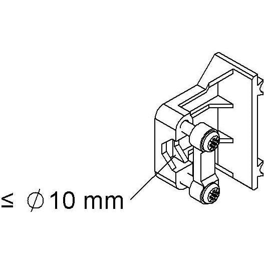 HKL - Zugentlastung für Dose/Gehäuse Zugentlastung KEZ10 bis D=10mm − 50 Stück