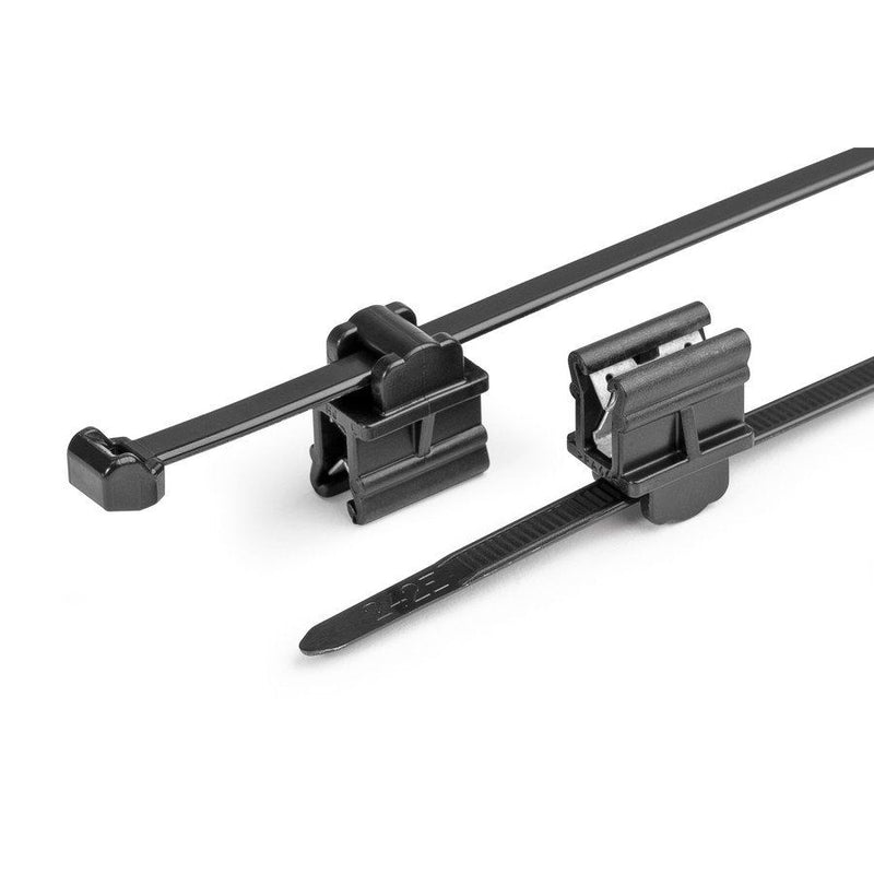 HellermannTyton - Kabelbinder Befestigungsbinder T50ROSEC9-MC5-BK-D1 − 500 Stück