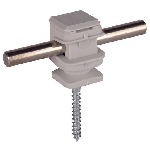 DEHN - Leitungshalter für Blitzschutz Leitungshalter grau LH DS 8 H16 HS5X50GR H 16mm f. Rd 8mm