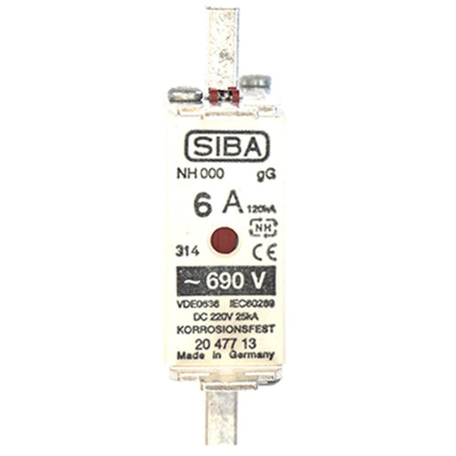 Siba - Messersicherung NH-Sicherungseinsatz 2047713.32 32A NH00 gG 690V − 3 Stück