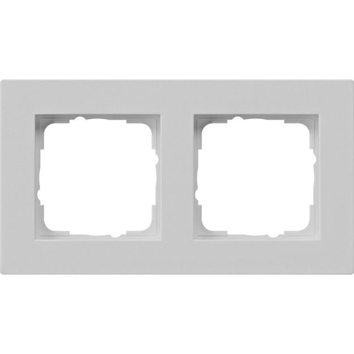 Gira - Abdeckrahmen 2-f. 0212375 flach, grau