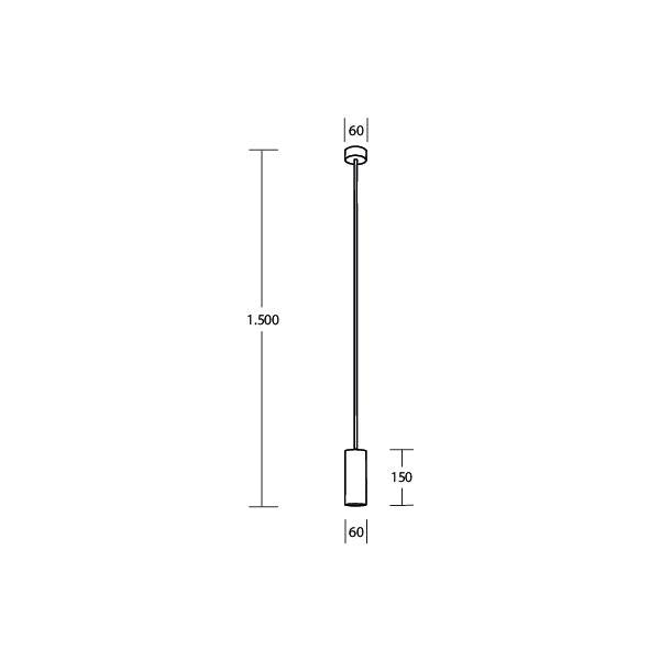 Brumberg Leuchten - Decken-/Wandleuchte Pendelleuchte 1x GU10 57416170