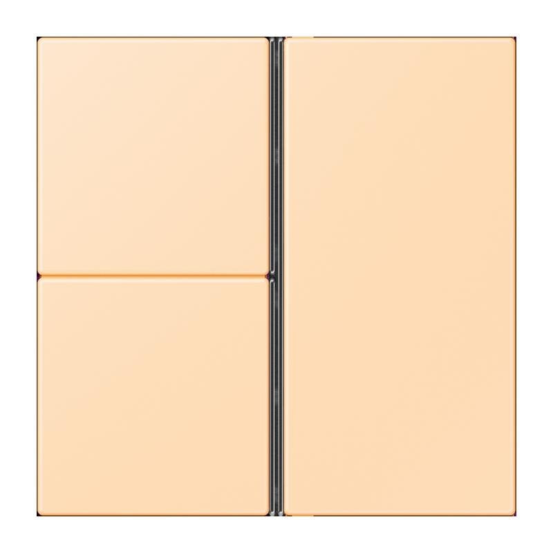 Jung - Abdeckung/Bedienelement für Installationsschalterprogramme Tastensatz 3fach LC 403 TSA 223 ocre