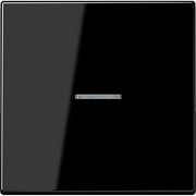 Jung - Abdeckung/Bedienelement für Installationsschalterprogramme Wippe Lichtleiter ws LS 990 KO5 SW für Taster