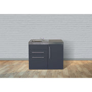 Stengel - Mini-Küche Miniküche Premiumline MPSG110SKSKSreBliS Schiefergrau