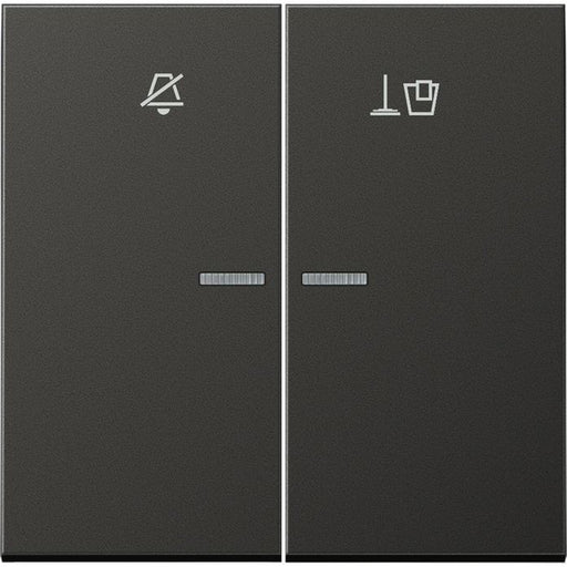 Jung - Abdeckung/Bedienelement für Installationsschalterprogramme Hotelwippe Innenstelle AL RU KO5 M AN n.stören,Zimmer aufr