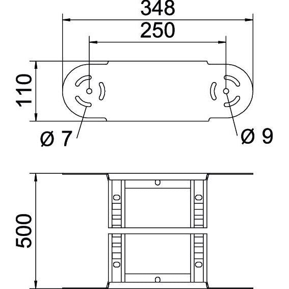 OBO Bettermann - Bogen für Kabelleiter Gelenkbogenelement LGBE 1150 FT