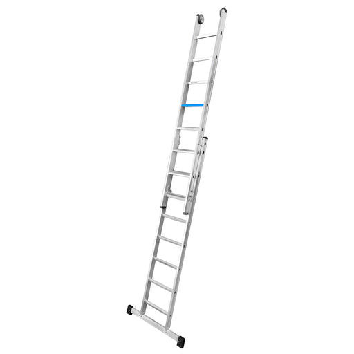 ILLER-LEITER - Stufenleiter Aluminium Schiebeleiter 6814-7 ErgoPlus 2x14 Stufen