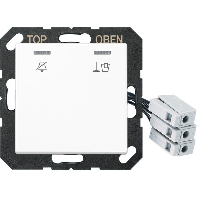 Jung - Abdeckung/Bedienelement für Installationsschalterprogramme Hotelabdeckung A CU KO5 M 230 WW mit LED-Einheit 230V