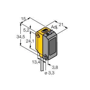 Turck - Lichttaster mit Hintergrundausblendung Opto Sensor QS18VN6AF40 Lichttaster