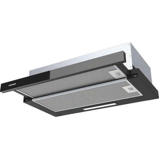 Oranier - Dunstabzugshaube Schublüfter FLA 460 Schwarzglas, 60 cm,