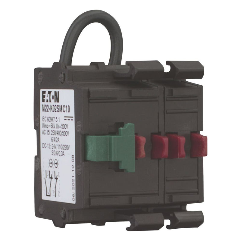 Eaton - Hilfsschalterblock Kontaktelement M22-K02SMC10 2Ö