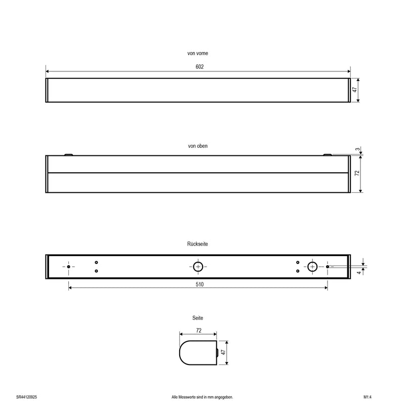 EVN Lichttechnik - Decken-/Wandleuchte LED-Wandleuchte SR44120925
