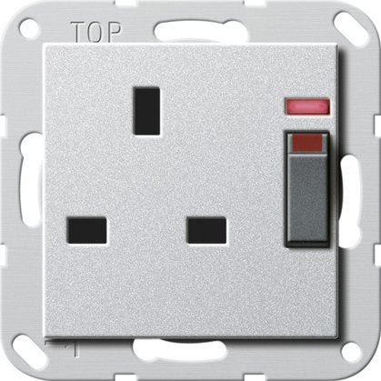 Gira - Steckdose Kontroll. 13A 278026 alu