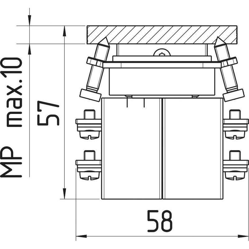 Schmersal - Installationsschalter Kreuzschalter WKSC321