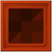 Jung - Abdeckrahmen Rahmen 1-fach LC 981 244 rouge vermillon 59
