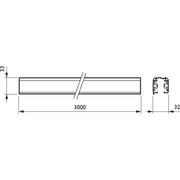Philips Lighting - Stromschiene 3 - Phasen - Stromschiene RBS750 #06533400 RCS750 5C6 L3000 BK