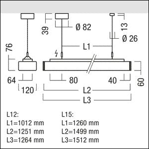 Zumtobel Group - Decken-/Wandleuchte Anbau-/Pendelleuchte ECOOS26600 #42190678