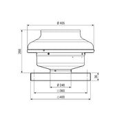 Maico - Ventilator für Dacheinbau Radial-Dachventilator EHD 25/2 EC 911m3/h, NW250
