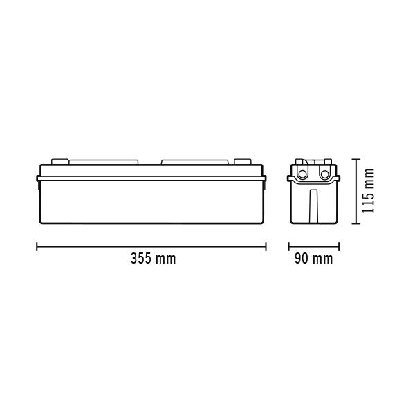 ESYLUX - Sicherheitsleuchte LED-Rettungszeichenleuchte SLAELLED8h14mIRSCSM 8h, 14m