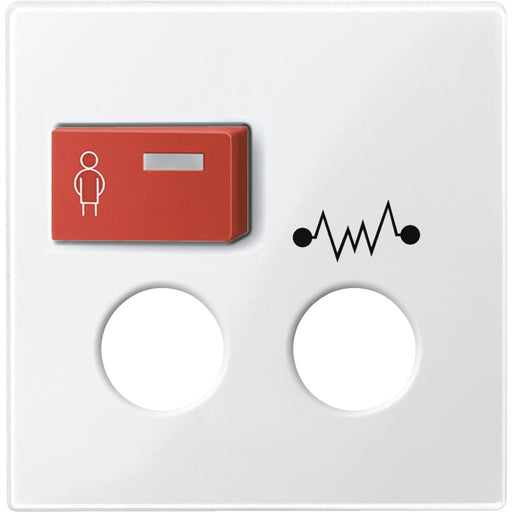 Merten - Zentralelement Klinikinstallation Zentralplatte pws/gl 450319 für Rufmodul