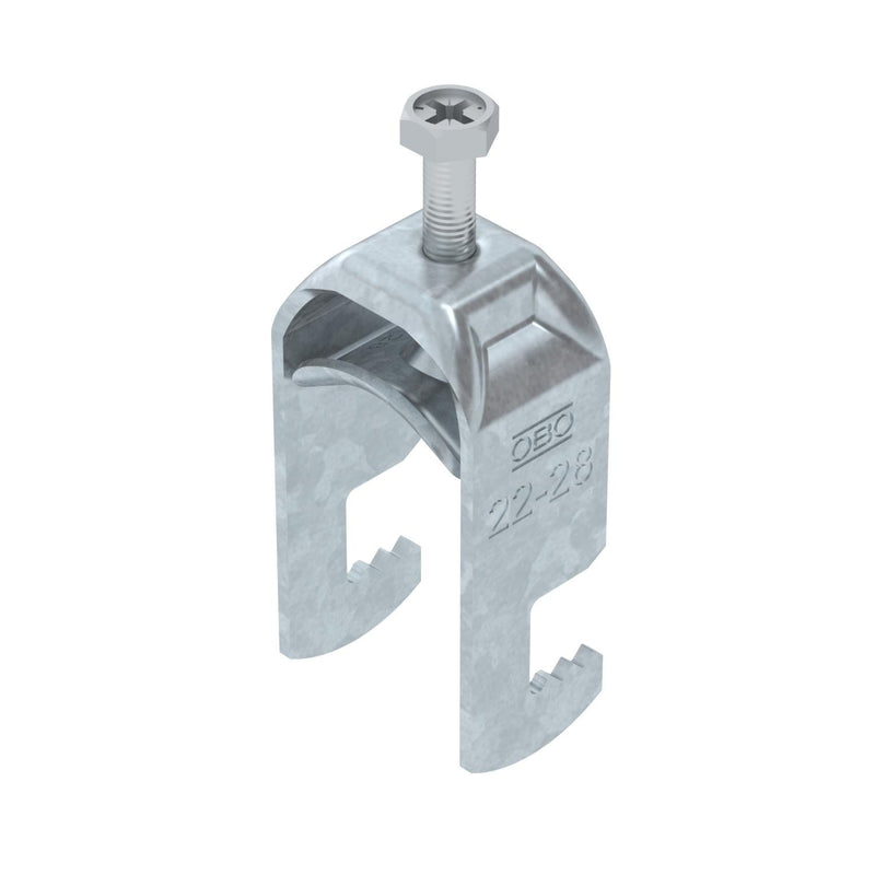 OBO Bettermann - Bügelschelle BS-F1-M-28 FT 22-28mm − 100 Stück